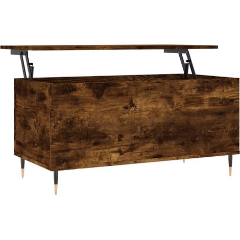 Maison Exclusive - Couchtisch Räuchereiche 90x44,5x45 cm Holzwerk