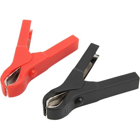 10 pinces électriques en acier et ABS, élasticité moyenne, rouge/noir, pinces de test de sécurité jusqu'à 30 A pour Ex (1/4)