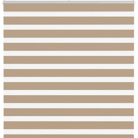 Doppelrollo Sandbraun 145x150 cm Stoffbreite 140,9 cm Polyester