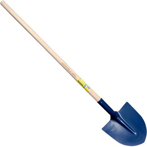 Pelle à terre de tranchée 25 emmanchée – Acier au bore forgé à chaud – Dureté 170/180 Kg/mm² – Fabrication française – Outils Perrin