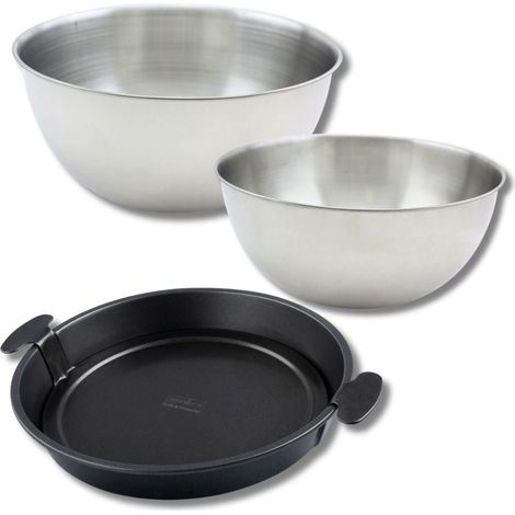 Ensemble comprenant d'un moule à gâteau Zenker, 2 bols à mixer en inox Fackelmann (1/5)