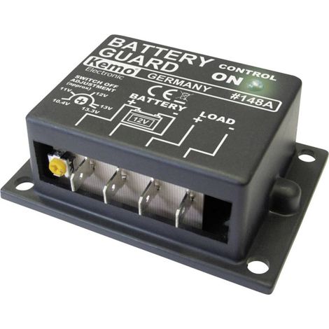 Régulateur de tension moto 10A – Module contrôleur de batterie réglable 12V – M148A – Protection contre décharge profonde – Kemo (1/3)
