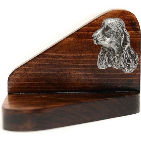 Bougeoir en bois en forme de Cocker anglais, porte-bougie chauffe-plat, hommage canin par Art-Dog (1/5)