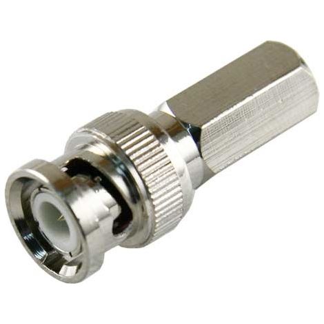 Connettore maschio Bnc per cavo Rg59 Filettatura Con150