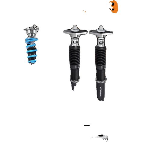 Kit de suspensión coilover, amortiguación ajustable en 24 niveles, ajuste de altura de 1" a 3", 63 cm de largo, 51,2 cm de ancho, acero 55CrSi (1/5)