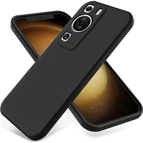 Étui en silicone liquide compatible avec Huawei P60/P60 Pro Noir[CO] (1/4)