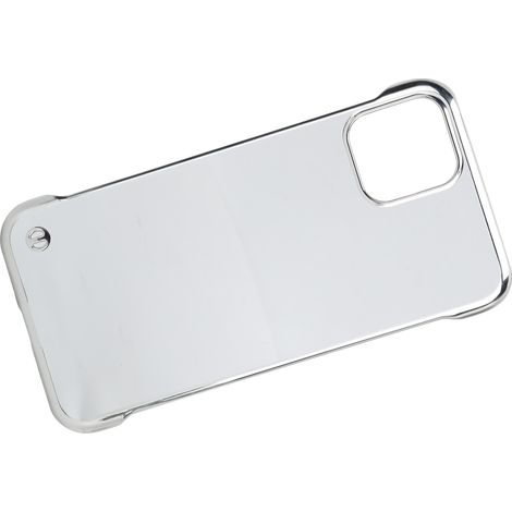 Coque rigide en polycarbonate électroplaqué pour iPhone 11 Pro, transparente avec demi-bordure (1/5)