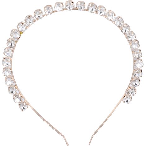 Bandeau, bandeau strass, pince à cheveux délicate, bandeau pour frange, accessoire cheveux CHT-708 blanc (1/5)