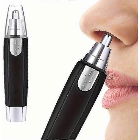 Tondeuse à poils de nez, tondeuse à poils de nez pour hommes et femmes, rasoir de nez automatique, fonctionne sur piles (piles non incluses) (1/3)