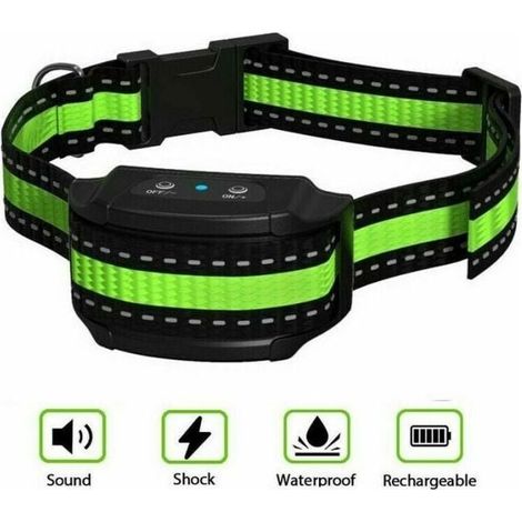 Collar with vibration, sound, electric shock and intelligent identification module, suitable for large, medium and small dogs. (1/3)
