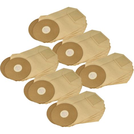 vhbw 30x sacchetto compatibile con Cleancraft FlexCAT 104 aspirapolvere - 22cm x 19cm Marrone (1/4)