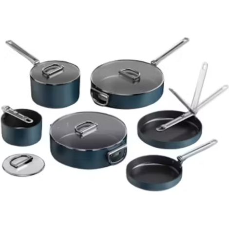 Juego de 6 Utensilios de Cocina Joseph Joseph Space, para Cocinar y Organizar, Anti-adherentes, Mangos Plegables, Material Resistente, Compacto, Fácil de Limpiar.