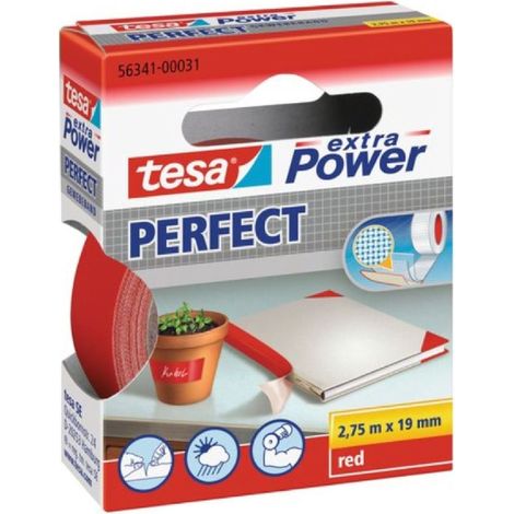 TESA Gewebeband Extra Power Rot 2,75mx19mm