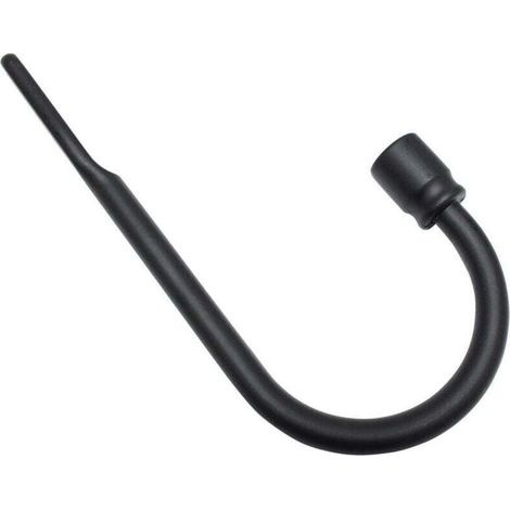 Retenue de Rideau, Combinable, Comprend Le matériel d'installation, Longueur: 7.5 cm, Métal, Noir Mat