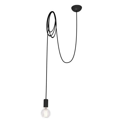 Lampada a sospensione Nowodvorski Spider nera E27 metallo