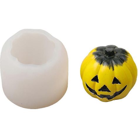 3D-Kürbis-Silikonform für Halloween, Thanksgiving, DIY-Kerzenherstellung und Seifenherstellung (1/5)