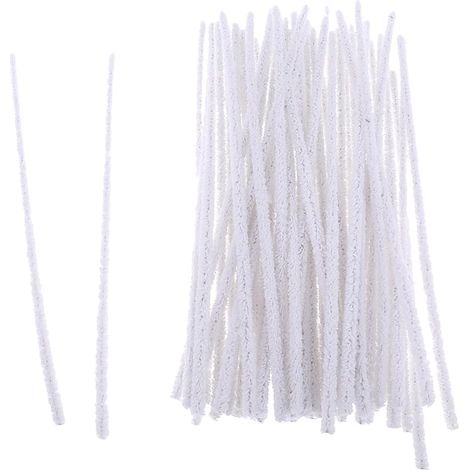 50 scovolini flessibili in ciniglia, lunghi 16,5 cm.
