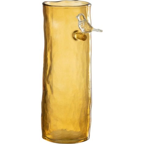 Vase Haut Design "Oiseau" 27cm Ocre (1/2)