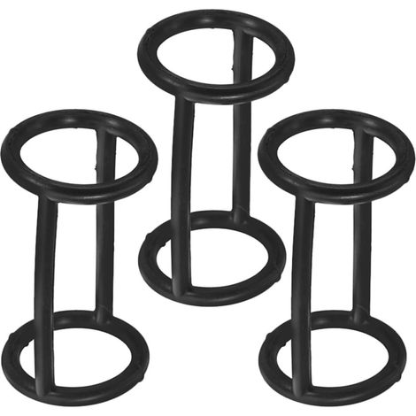 Joint en Silicone Noir Accessoire de Remplacement 3 Pièces pour Bague D'étanchéité Résistante à L'usure Machine à Glace Italienne pour Sorbetière