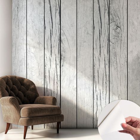 Selbstklebende Tapete modern Wohnzimmer - Wanddeko Schlafzimmer - Tapete mit Motiv Vintage-Flair 250x250 cm (1/5)