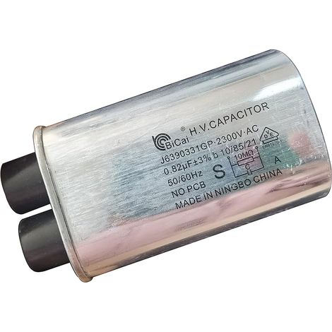 Condensateur haute tension 0,82 uF MFD 2300 V pour fours à micro-ondes commerciaux A63903310GP J6390331GP (1/3)