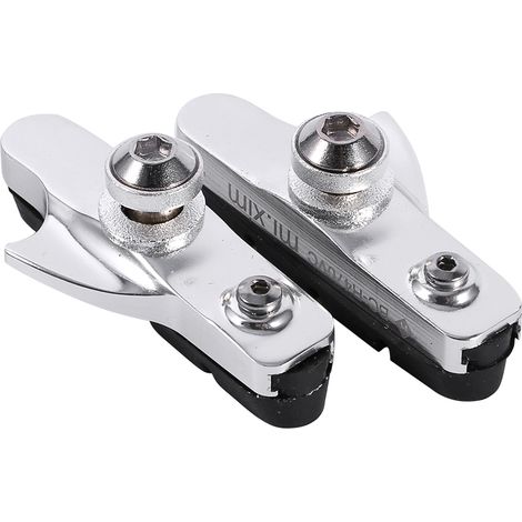 2 x Patins de frein en aluminium pour vélo de route/VTT (argent) (1/3)