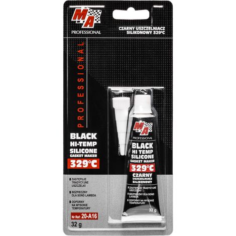 010012 MA professionnel - Mastic silicone noir 329 °C - 32 g