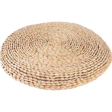 Pouf Tatami tissé à la main, coussin de siège pour Yoga, balcon, baie vitrée, décoration
