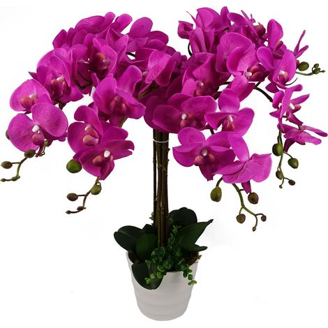 85cm Artificial Deluxe XL Orchid - Dark Pink (1/4)
