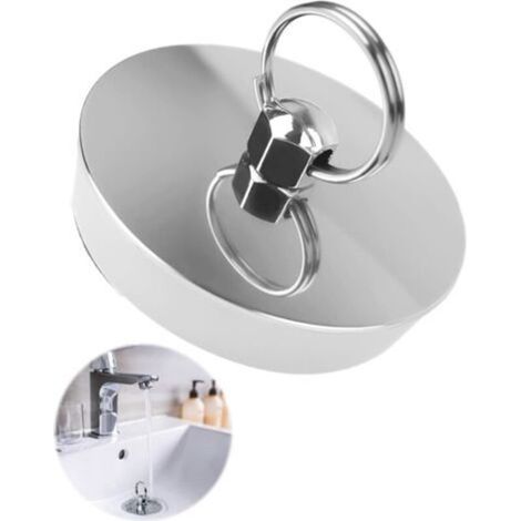 Bouchon de baignoire, Bouchon de Vidange Universels, 42 46 mm, pour évier de baignoire, pour Baignoire, Cuisine, Salle de Baine (1/5)