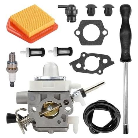 FS240 FS260 Vergaser, Vergaser-Reparatursatz 4147-120-0625 für Stihl FS240C FS240R FS240RC FS260C FS260R FS360C FS410C Freischneider-Ersatzteile mit Luftfilter 4147 141 0300 - (1/5)
