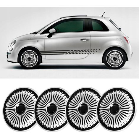 4 enjoliveurs de roue 16 pouces, universels pour Honda Civic et la plupart des voitures (RR16 argent) (surpoids et dimensions surdimensionnées) (1/5)