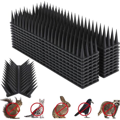 Lot de 10 répulsifs anti-oiseaux de 30 cm, pour repousser les oiseaux, les écureuils et les ratons laveurs. Répulsif anti-insectes extérieur pour clôtures et toitures. Éloigne les oiseaux et les repti (1/5)