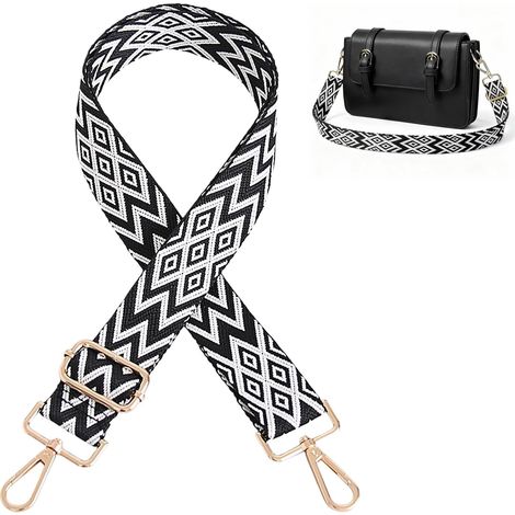 Tracolla larga 3,8 cm, lunghezza regolabile da 75 a 130 cm, tracolla per borse, tracolla regolabile per cambiare, accessori per borse a tracolla, borse da trasporto