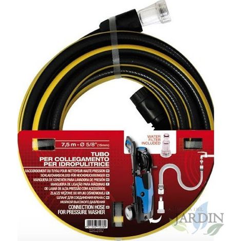 Kit per tubo di alimentazione dell'idropulitrice con rinforzo in treccia e filtro