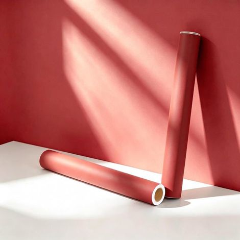 Papier Peint Terracotta Uni Film Adhesif Pour Meuble 40Cmx3M[BI172] (1/5)
