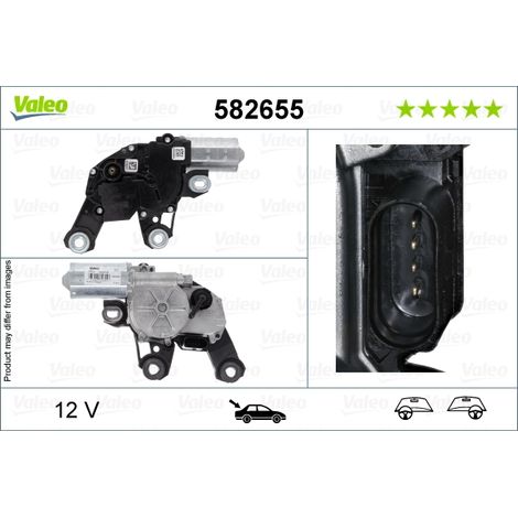 Moteur d'essuie-glace Valeo 582655 AUDI 4M0955711A