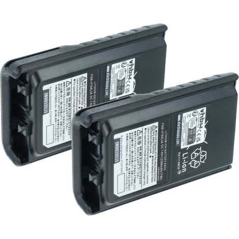 vhbw 2x Akku Ersatz für Yaesu Vertex FNB-V132Li  FNB-V131Li für Funkgerät, Walkie Talkie (1600 mAh, 7,4 V, Li-Ion) (1/5)