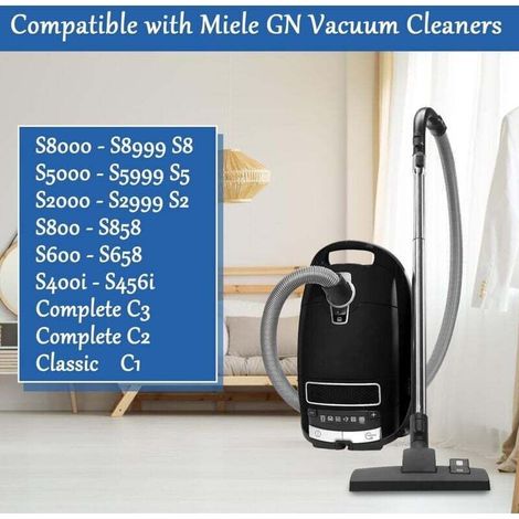 Lot de 24 aspirateur pour Miele Gn 3D Classic C1 Complete C2 C3, S227, S400i, S600, S800 Airclean 3d efficacité sacs à poussière remplacer Miele Gn aspirateur sac à poussière partie