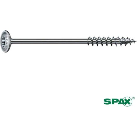 Vis à Bois SPAX à Embase T-STAR plus T30 6X140 Acier Cémenté Trempé WIROX avec Pointe 4CUT (1/2)
