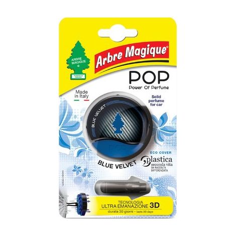 PROFUMATORE AUTO ARBRE MAGIQUE POP - BLUE VELVET- 12 pezzi