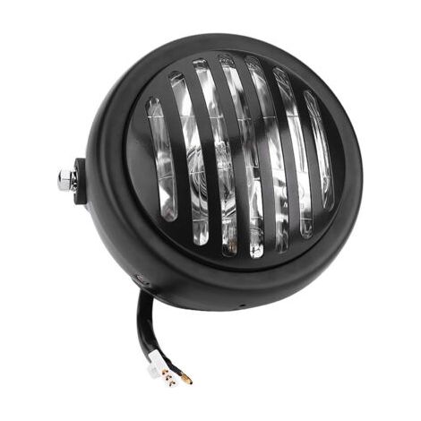 Phare rétro 6,3 pouces pour moto, grille style universel pour Café Racer (1/4)