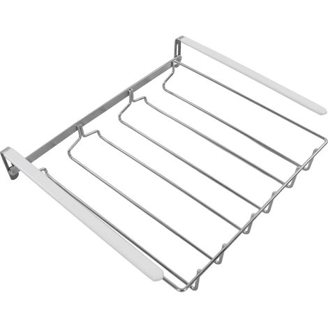 Porte-verres à vin en acier inoxydable sans perçage, range-verres à placer sous un meuble pour ranger les verres à vin à la maison (1/5)