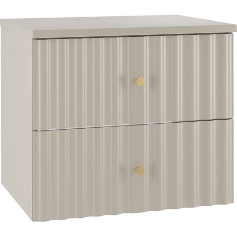 Meuble sous-vasque 60cm plan de toilette Izae Cachemire