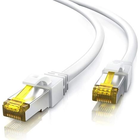 Câble Réseau - ZGEER - CAT 7 - 15m - 10Gbps - RJ45 - Protection anti-pliage (1/4)