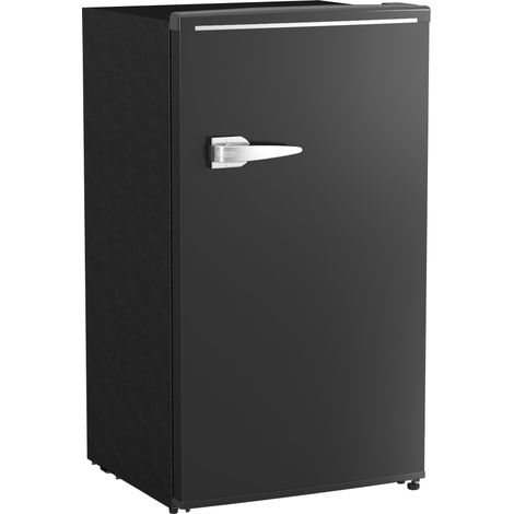 HOMCOM 85L Freestanding Under Counter Fridge with Chiller Box, Black (1/5)