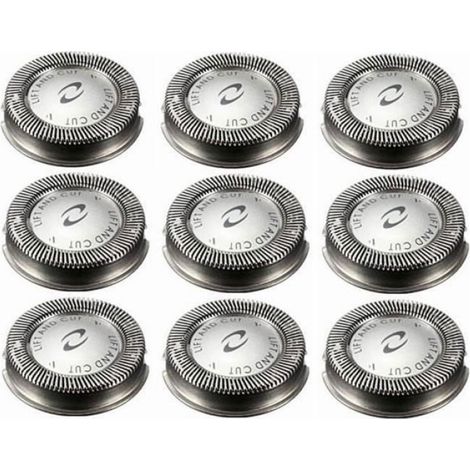 Tete De Rasoir De Rechange - Pour Rasoir Electrique Philips Norelco HQ3 HQ4 HQ55 HQ56 HQ6900 HQ6868 HQ5812 HQ6874 - 9 Pieces (1/4)