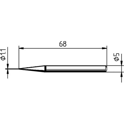 Ersa 0032BD Punta di saldatura Forma matita Dimensione punta 1.10 mm Contenuto 1 pz. (1/5)