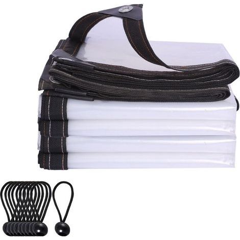 Film anti-pluie pour plantes de jardin transparent (2X3m avec 10 boules) (1/5)