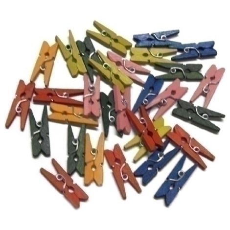 PINZAS SMART MADERA COLORES PACK 30